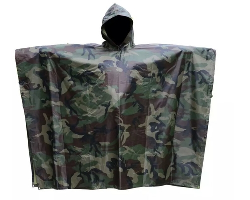 Rain Puncho Tactical Outdoor Gear Poliester Army Poncho Płaszcz przeciwdeszczowy