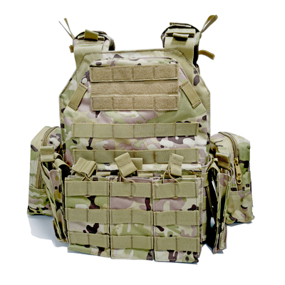 Dostosowana kamizelka kuloodporna Heavy Armor w kolorze kamuflażu w talii i kroczu
